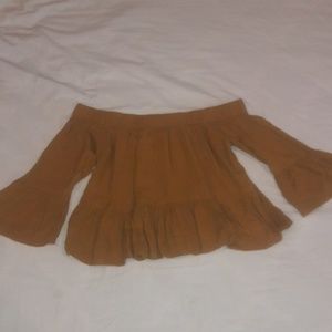 off the shoulder crop top/blouse